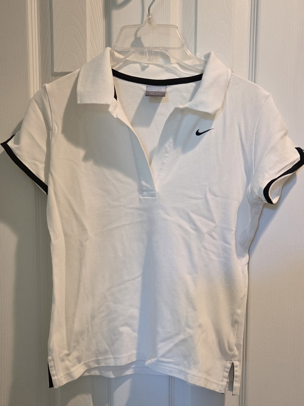 Nike White Polo with Black Trim